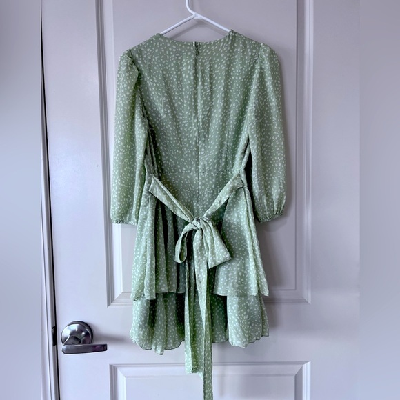 Forever 21 Mint Green Patterned Dress - Picture 7 of 8